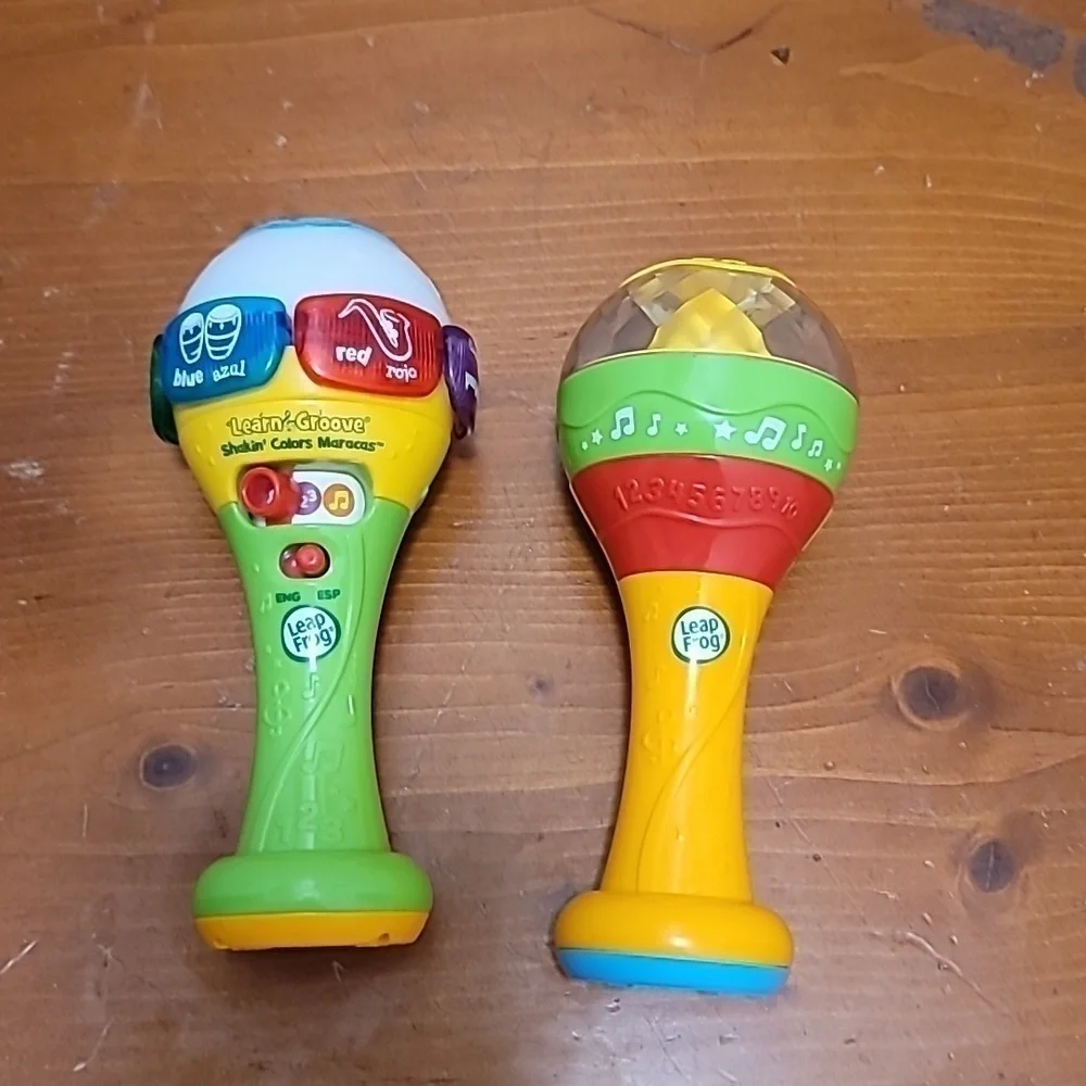 LeapFrog Learn & Groove Shakin Colors Maracas Unisex Multicolor Educational Toy - Picture 2 of 4